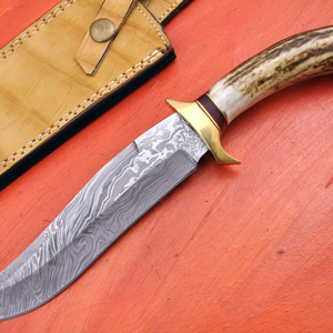 Couteau de survie Bushcraft, couteau de chasse à lame fixe en acier inoxydable, couteau d'extérieur avec construction durable, poignée antidérapante pour le camping - Product Image 6