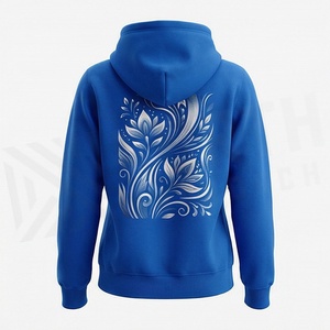 Sweat-shirts à capuche personnalisés pour l'hiver, style streetwear, avec impression 3D en relief, poche kangourou, logo frontal, couleurs premium, vente en gros - Product Image 2