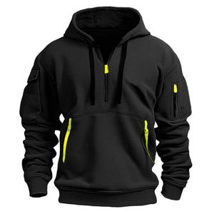 Custom Logo <b>Men's</b> Hoodies Casual Sport Hooded Sweatshirt Oversized Zipper <b>Cardigan</b> Solid Color Hoodies <b>for</b> <b>Men</b> - Product Image 2