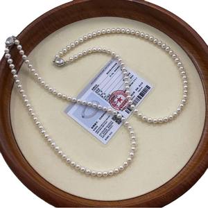 Zhuji Romantic Freshwater <b>Pearl</b> <b>Necklace</b> Gradient Crushed <b>Silver</b> Extremely Bright Round Flawless <b>Pearls</b> - Product Image 5