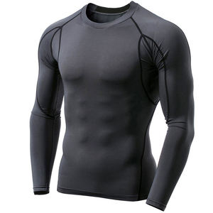 HAWK SPORTS – T-shirt de compression performant pour homme, à séchage rapide, en polyester/coton, manches longues, pour entraînement et combat - Product Image 4