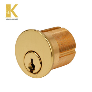 Cilindro de cerradura de embutir de 32 mm con ranura para llave SC, latón pulido, latón macizo para puerta de entrada - Product Image 6