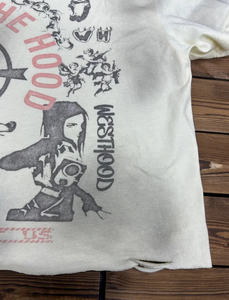 Camiseta de hombre personalizada al por mayor de alta calidad, con estampado personalizado, efecto desgastado, lavado sucio, estilo cropped y boxy. - Product Image 3