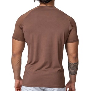 Camiseta de Manga Corta para Hombre, de Secado Rápido, Corte Ajustado, Cuello Redondo, Color Sólido, Tejido de Punto Jersey, Ropa Casual para Hombre - Product Image 6