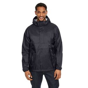 Veste de pluie légère à capuche imperméable pour homme avec poches latérales, couleur unie décontractée, manches longues, pour l'automne - Product Image 5