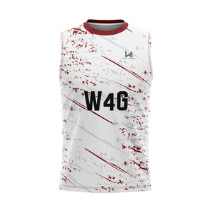 เสื้อเจอร์ซีย์ฟุตบอลอเมริกันแบบไม่มีแขน W4G 7v7 ลายธงชาติอเมริกา ระบายอากาศได้ดี พิมพ์ชื่อทีมและโลโก้ด้านหน้าตามสั่ง ผลิตจากโพลีเอสเตอร์ 100% แห้งเร็ว - Product Image 2