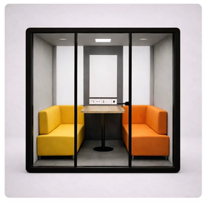 Cabine de bureau acoustique premium 2 places – Idéale pour réunions d'affaires privées, visioconférences et collaboration - Product Image 4