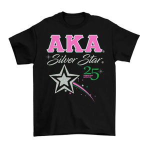 Camiseta de Mujer con Estampado de Estrella Plateada, Camiseta Gráfica de Algodón Premium, Manga Corta, Ropa Casual de Moda para Uso Diario - Product Image 1