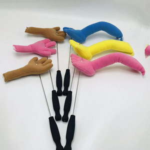 Échantillons gratuits de tiges de marionnettes en peluche pour Noël, avec Père Noël et personnages, accessoires de jouets - Product Image 6
