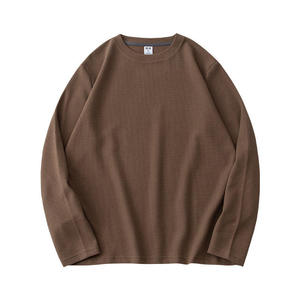 Custom Slim Fit Long Sleeve Thermal T Shirt Premium <b>Stretch</b> Cotton OEM Apparel Manufacturer Private Label Wholesale - Product Image 1