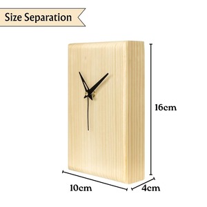 Traditional Craftsmanship Modern Desk <b>Clock</b> with Hourly <b>Chiming</b> Wood Material Elegant Luxury Warm Cozy Trending Viral - Product Image 2
