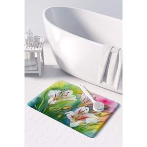 พรมเช็ดเท้ากันน้ำลายดอกลิลลี่ Utah SEGO พรมปูในครัวกันความเมื่อยล้าซักได้เบาะรองนั่งสบายสำหรับใช้ในห้องครัว - Product Image 3