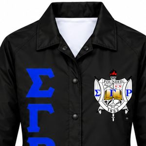<b>Women</b>’s Sigma Gamma Rho Greek Sorority <b>Jacket</b> <b>Zip</b> <b>Up</b> Long Sleeve Line Apparel Casual Streetwear Custom Personalized Wholesale - Product Image 3