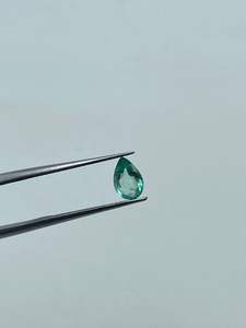Auténtica Piedra Preciosa de Esmeralda Natural, Corte Pera, Color Verde, Piedra Suelta Zambiana para Joyería - Product Image 4