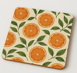 Sous-verres en MDF en gros, motif fleur rose, réutilisables, avec support en bois de manguier, à prix avantageux - Product Image 3