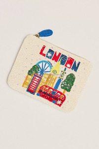 Bolso de mano bordado con cuentas, hecho a mano, ecológico, para verano, vacaciones, recuerdo costero, regalo, con cremallera, Capri, Italia - Product Image 6