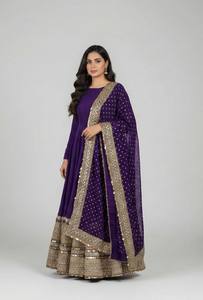 Ramdev Trading Women's Modern Elegant Embroidered Sequence Work Kurta/<b>Kurti</b> Fully Stitched Dupatta Included Quick Dry Party All - Product Image 2