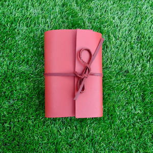 Funda de Cuero Roja para Diario, Tamaño A6, Delgada, para Cuaderno, Agenda, Portafolio, Documentos, Oficina - Product Image 1