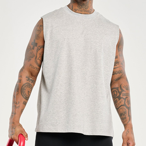 Custom Summer Fitness Sports Fitness Training <b>Vest</b> Men's Solid Color Racerback <b>Vest</b> Men's Models - Product Image 1