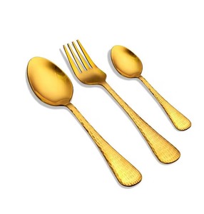 Juego de Cubiertos de Lujo en Oro Mate, Cubiertos de Acero Inoxidable para una Experiencia Gastronómica Fina, Juego de Cubiertos en Oro Champán Mate - Product Image 6