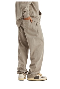 Unisex 2025 Flared Sweatpants High Quality 100% Cotton Breathable Flat Custom Logo Street Wear Plus Size Men's Pants <b>Patches</b> - Product Image 5