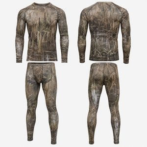 Chemise de chasse décontractée à manches courtes pour homme MEGAMAPLE, imprimé camouflage, respirante, en polyester, pour l'été et les activités de plein air - Product Image 1