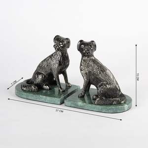 Private Labelling Solid Steel Iron Black Color Coated <b>Bookends</b> With Heavy Base For Supporting Thick Books And Files - Product Image 5