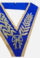 Tablier maçonnique de luxe en peau d'agneau, fait main, personnalisable, brodé, à coudre, avec bordure en fil d'or, à rabat carré traditionnel