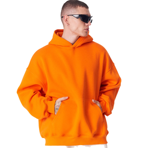 Hoodie surdimensionné pour homme de grande taille fabriqué professionnellement, couleurs personnalisées de haute qualité, uni, hiver, 100% coton biologique - Product Image 1