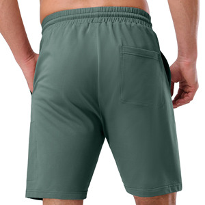 Embroidery <b>Patch</b> Custom Logo Joggers <b>Shorts</b> High Quality Lightweight 100% Polyester Cotton <b>Short</b> Side Buttons Gym <b>Shorts</b> For <b>Men</b> - Product Image 3