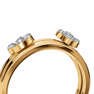 Bague de fiançailles et d'anniversaire de luxe pour femme, inspirée de la nature, avec diamant de laboratoire, en or 10K 14K 18K ou en argent 925 935 - Product Image 3