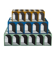 Boîte à bijoux rectangulaire en résine, style nordique moderne, multifonctionnelle, taille et couleur personnalisables, rangement pour salon et salle de bain
