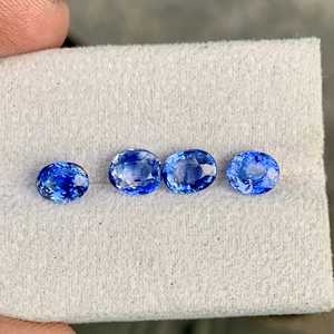 Zafiro Azul Natural de la India, Corte Ovalado, Gema Suelta, Piedra Preciosa Premium, Certificada por Terceros, para Fabricación de Joyas, Venta al Por Mayor - Product Image 4