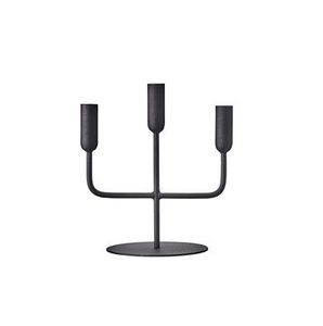 Candelabro Moderno de Metal Negro de 5 Brazos, Portavelas de Estilo Nórdico, Forjado a Mano, para Velas Cónicas, Centro de Mesa para Hogar y Bodas - Product Image 4