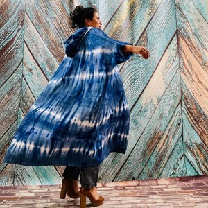 2025 Unisex Tie Dye Kimono Robe Sexy <b>Long</b> Summer <b>Dress</b> for Tall Women New Vacation Holiday Look with 1 Piece Tie Dye Kimono - Product Image 3