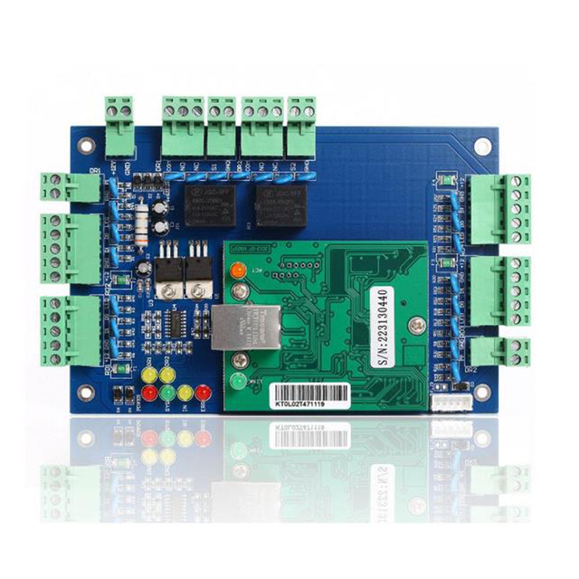 Two-Door Access Controller Smart Auto Search with TCP/IP Network Access Control System