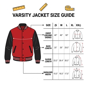 Veste universitaire en laine rouge pour homme avec manches en cuir noir, style preppy, col rabattu, fermeture boutonnée, vêtement d'automne - Product Image 4