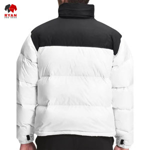 Vestes d'hiver matelassées respirantes à col montant et à capuche, personnalisées, de haute qualité, à séchage rapide pour hommes, prix de gros, fourniture d'usine - Product Image 6