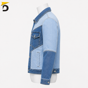 Veste en jean pour homme au look intemporel, tissu durable et coupe confortable pour les tenues décontractées, les voyages et le style de tous les jours - Product Image 3