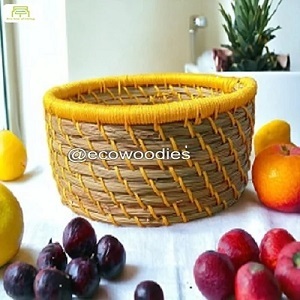 Cesta de mimbre Sabai para frutas y pan, elegante y funcional, tejida a mano, para decoración del hogar, para la mesa del salón - Product Image 3