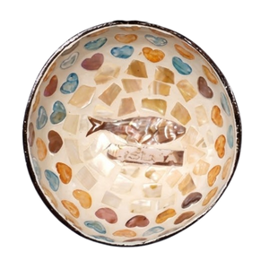 Vente en gros de bols en noix de coco gravés uniques, artisanat moderne, poli, durable, écologique, de haute qualité - Product Image 2