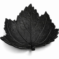 Nouveau Plateau à Bijoux Créatif en Métal en Forme de Feuille Antique Personnalisé, Plateaux Décoratifs pour Boucles d'Oreilles, Style Nordique pour Chambre et Salon