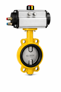 Automatic Butterfly Valve SG Iron Body Pneumatic Actuator Industrial Flow Controlautomatic butterfly valve SG iron butterfly val - Product Image 2