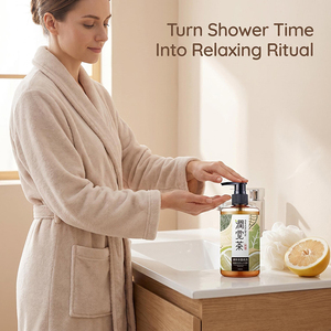 Gel de Ducha Refrescante con Pomelo y Té Baozhong - Gel de Ducha Hidratante con Aceite de Camelia para Piel Sensible - 350ml - Product Image 5