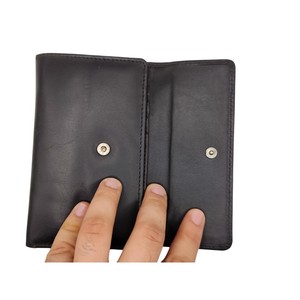 Cartera de Hombre de Alta Calidad, Larga, Estilo Bifold, Ligera, de Cuero Genuino, Duradera, con Diseño de Logotipo Personalizado, Servicio OEM - Product Image 3