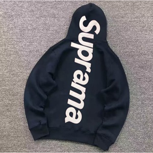 SUP box logo screen-printed sport casual 100% cotton hip-hop fashionable oversized hooded <b>sweatshirt</b> for men - Product Image 5