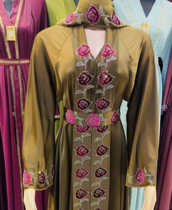 New Dubai style abaya Traditional Islamic Women's Saudi Arabian Abaya Spring Polyester Breathable Ankle Length Muslim - Product Image 1