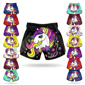 Shorts de Muay Thai imprimés sur toute la surface, décontractés, d'été, avec taille élastique, pour la gym, la course, le kickboxing, l'entraînement, confortables - Product Image 1