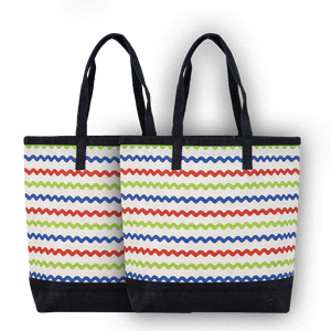 กระเป๋าช้อปปิ้งส่งเสริมการขายกระเป๋าปอกระเจาพิมพ์ลายแฟชั่นกระเป๋าด้านในผลิตในอินเดียตะวันตกมีที่จับปรับระดับได้ - Product Image 2