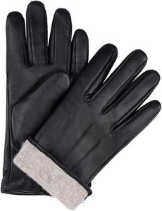 Unisex Man Woman Solid Color Sheepskin Latex Fetish <b>Gloves</b> 5 Toes Touchscreen Daily Party Short <b>Long</b> Leather <b>Gloves</b> Custom Logo - Product Image 4